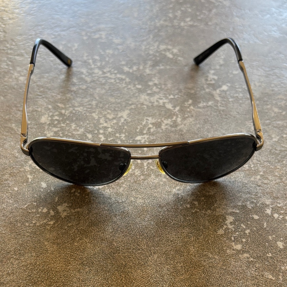 Polaroid Dark Gray Aviator Sunglasses - Picture 3 of 3